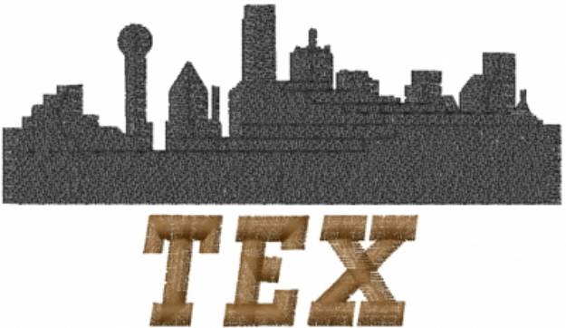 Picture of Dallas Sky Line TEX Machine Embroidery Design