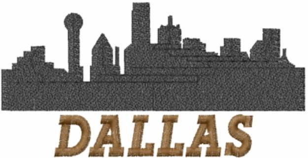 Picture of Dallas Sky Line Machine Embroidery Design