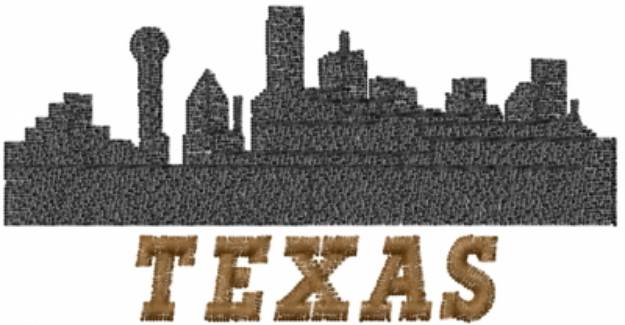 Picture of Dallas TEXAS Small Machine Embroidery Design