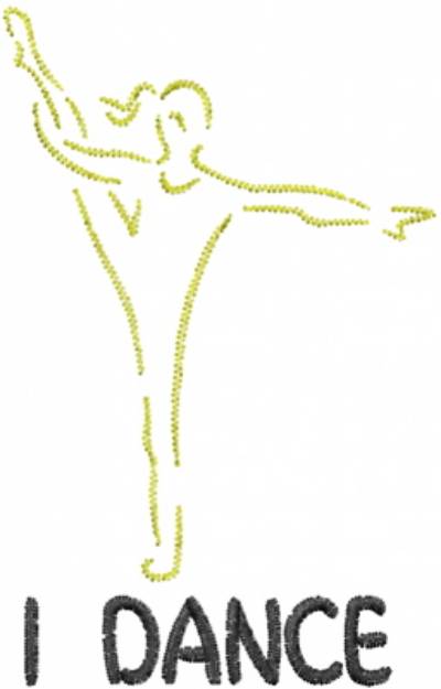 Picture of I DANCE Gold Machine Embroidery Design
