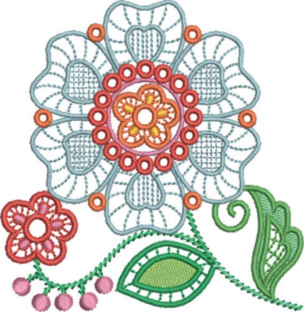 Jacobean Flower Machine Embroidery Design | Embroidery Library at ...