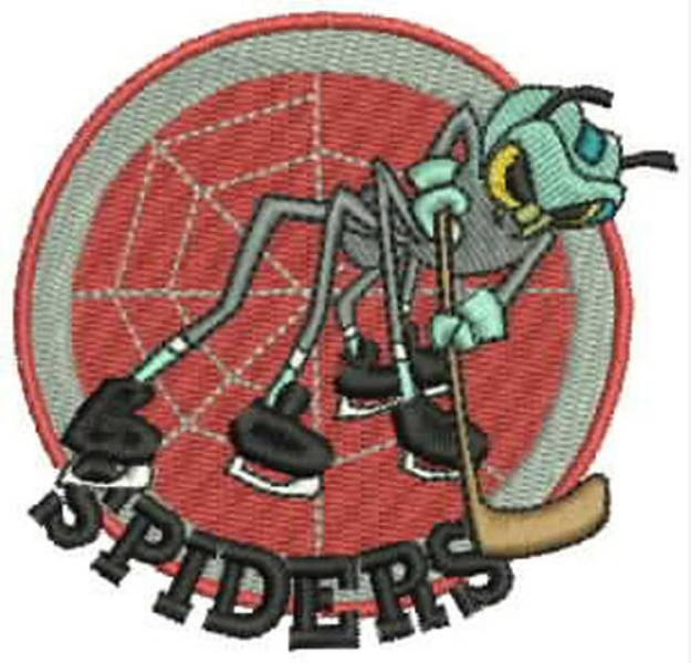 Picture of Spiders Hockey Machine Embroidery Design