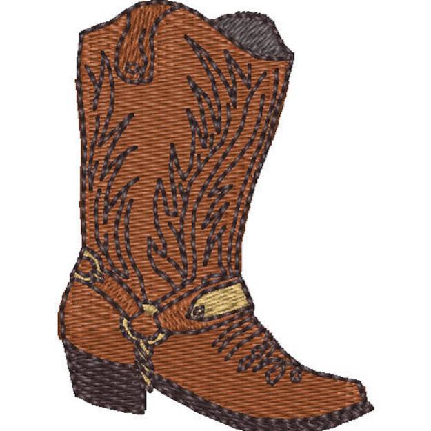 Picture of Cowboy Boot Machine Embroidery Design