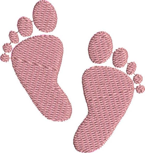 Picture of Baby Footprints Machine Embroidery Design