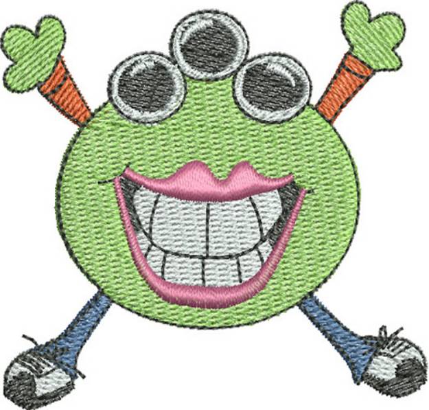 Picture of Smiley Monster Machine Embroidery Design