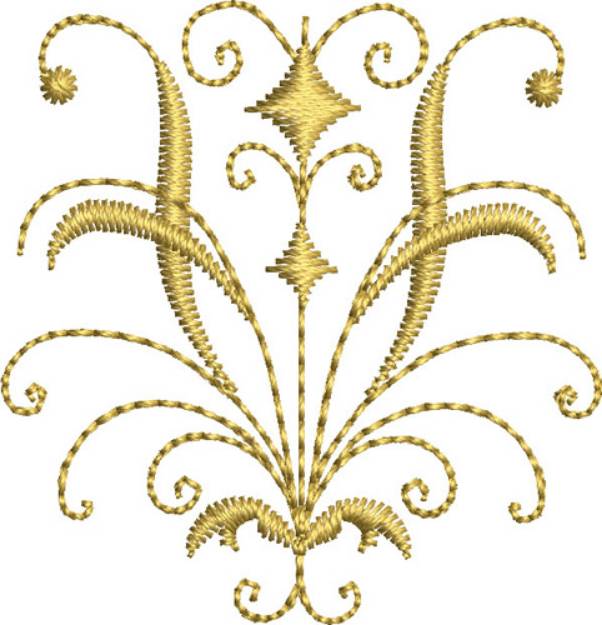 Miniature Gold Crest Machine Embroidery Design | Embroidery Library at ...