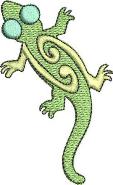 Picture of Stylish Gecko Machine Embroidery Design