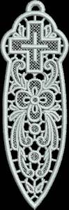 Picture of FSL Bible Bookmark Machine Embroidery Design