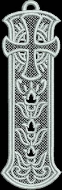 Picture of FSL Cathedral Bookmark Machine Embroidery Design