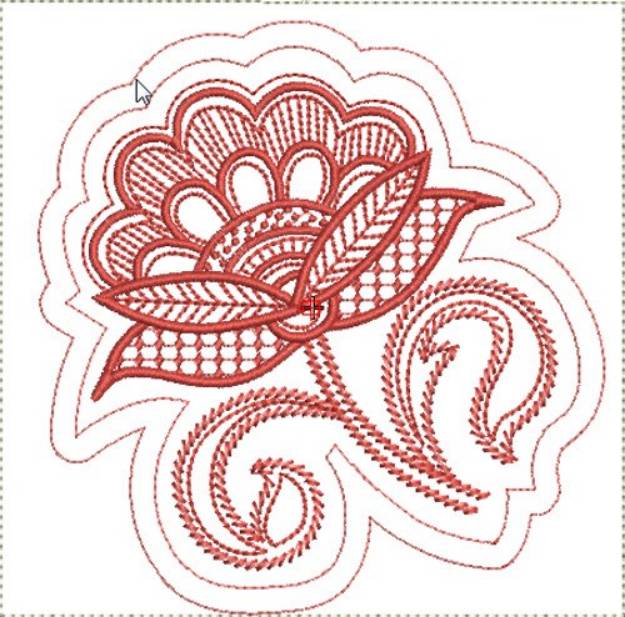 Jacobean Flower Quilt Block Machine Embroidery Design | Embroidery ...