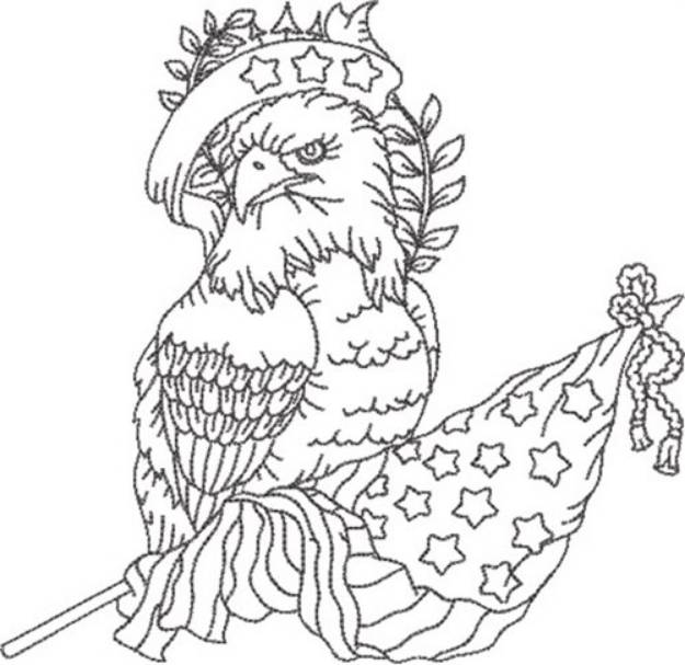 Picture of American Eagle 1 Machine Embroidery Design