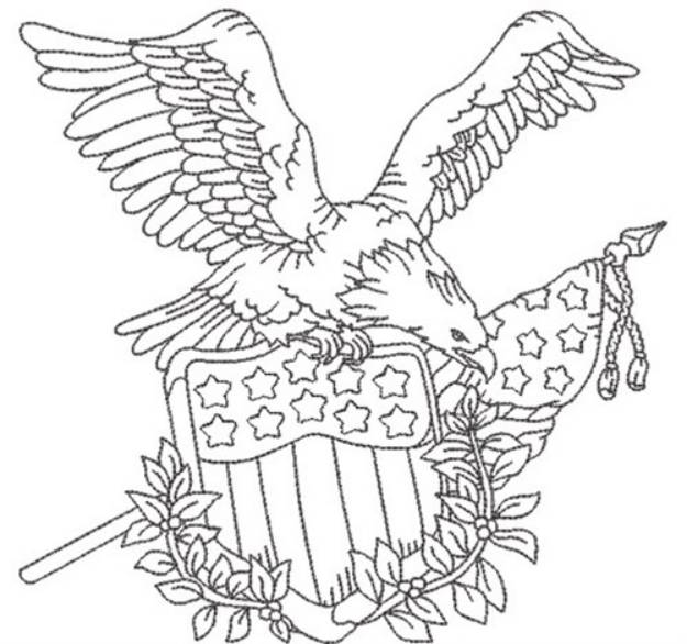 Picture of American Eagle 5 Machine Embroidery Design