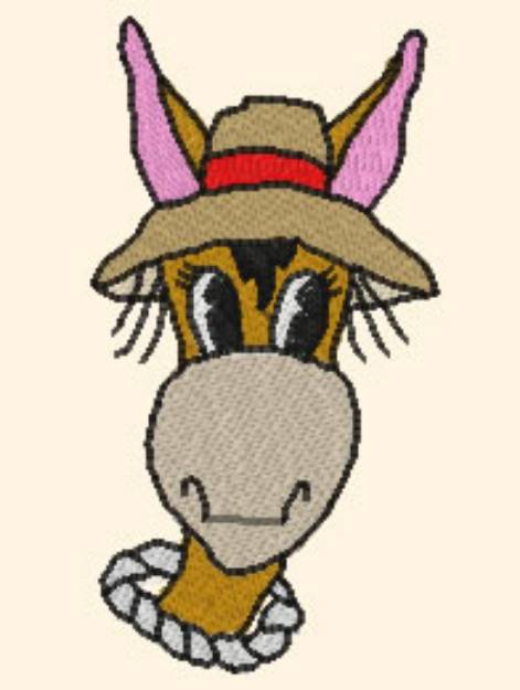 Picture of Cartoon Mule Machine Embroidery Design