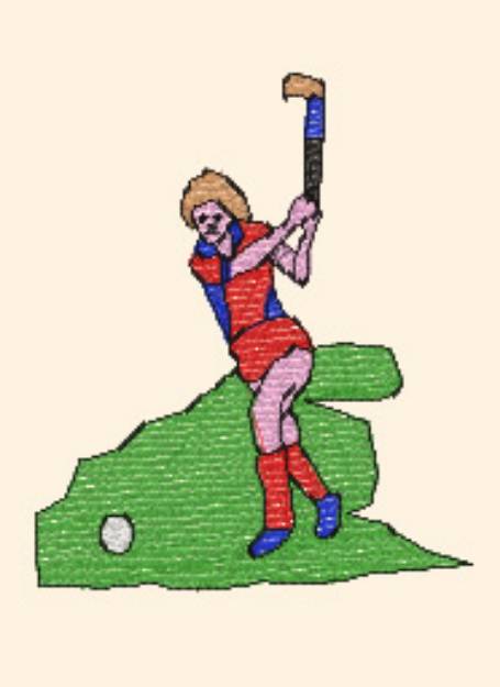 Picture of Field Hockey Machine Embroidery Design