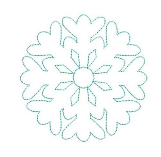 Picture of Winter Snowflake Machine Embroidery Design