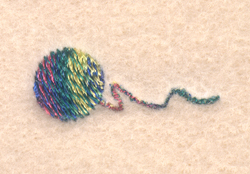 Ball of Yarn Machine Embroidery Design