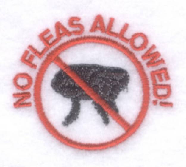 Picture of No Fleas Allowed! Machine Embroidery Design