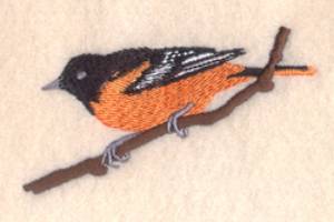 Picture of Baltimore Oriole Machine Embroidery Design