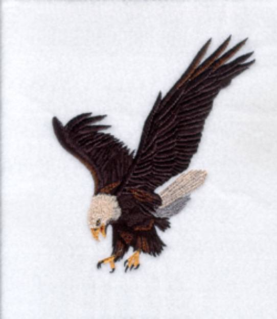 Picture of Bald Eagle Machine Embroidery Design