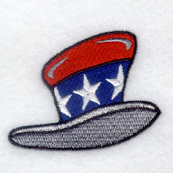 Patriotic Hat Machine Embroidery Design