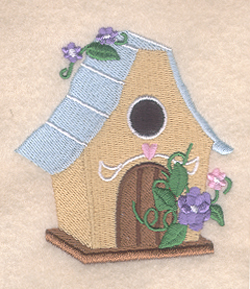 Cottage Birdhouse Machine Embroidery Design