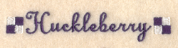 Huckleberry Label Machine Embroidery Design