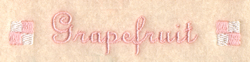 Grapefruit Label Machine Embroidery Design