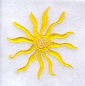 Picture of Decorative Sun Machine Embroidery Design