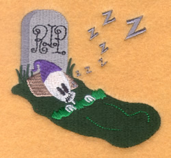 SkeleSleep Machine Embroidery Design