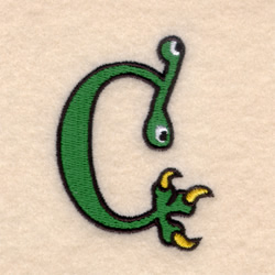 Silly Monster "C" Machine Embroidery Design