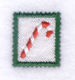 Candy Cane Stamp Machine Embroidery Design