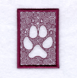 Stylin Pup Paw Machine Embroidery Design