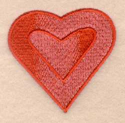 Funky Valentine Heart #12 Machine Embroidery Design