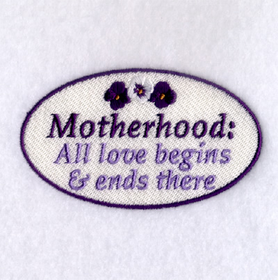 Motherhood Machine Embroidery Design