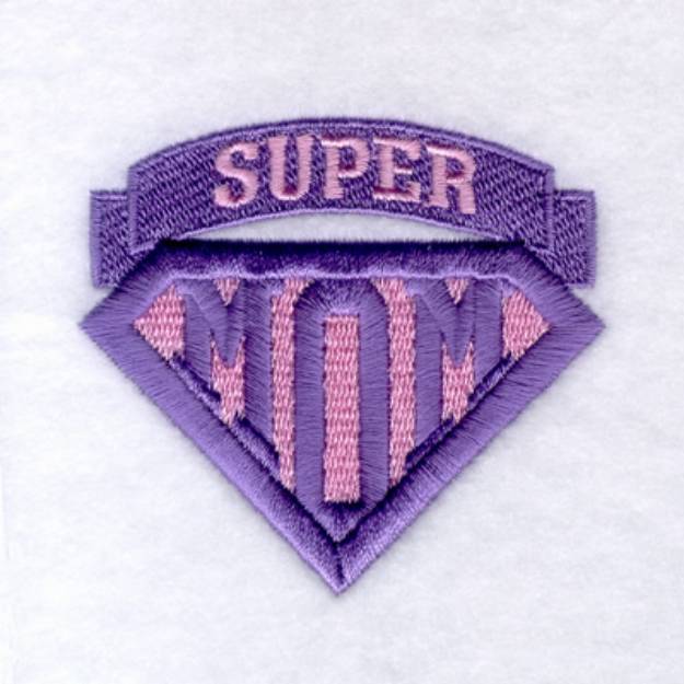 Picture of Supermom Machine Embroidery Design