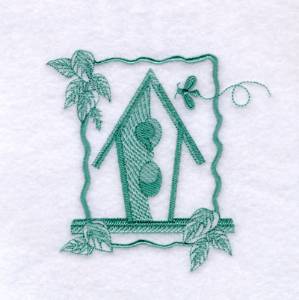 Picture of Birdhouse Machine Embroidery Design