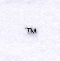 Trademark "TM" Mark Machine Embroidery Design