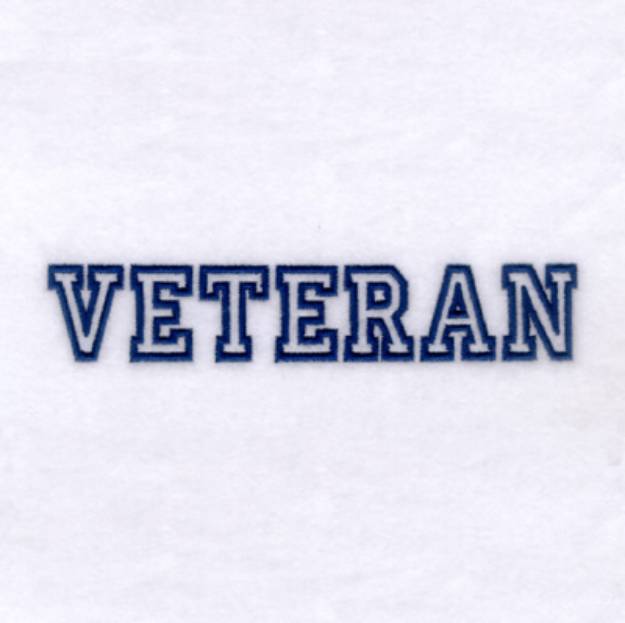 Picture of Veteran - Military 2 Machine Embroidery Design