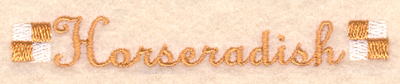 Horseradish Label Machine Embroidery Design