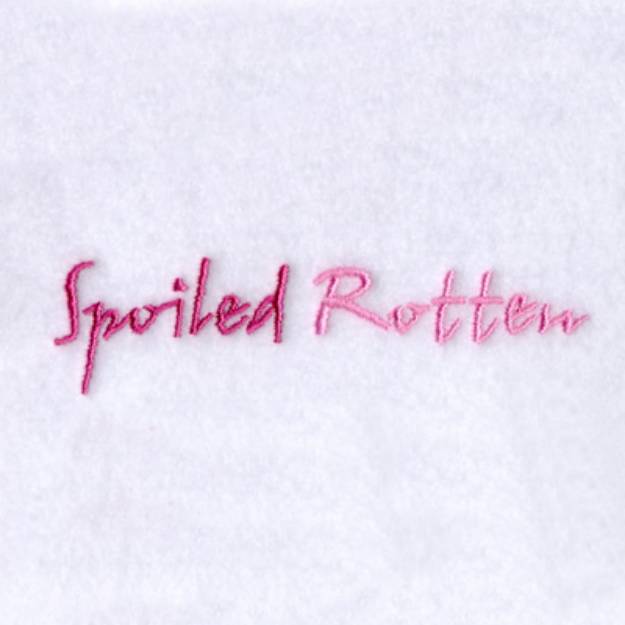 Picture of Spoiled Rotten Machine Embroidery Design