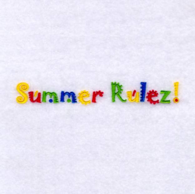 Picture of Summer Rulez! Machine Embroidery Design