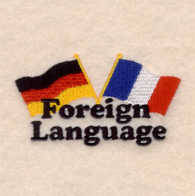 Foreign Language Machine Embroidery Design