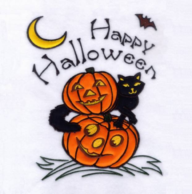 Picture of Happy Halloween Machine Embroidery Design