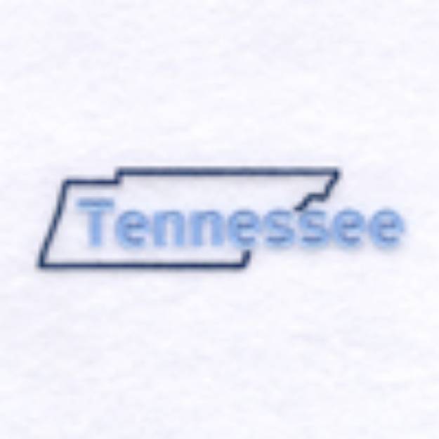 Picture of Tennessee Outline Machine Embroidery Design