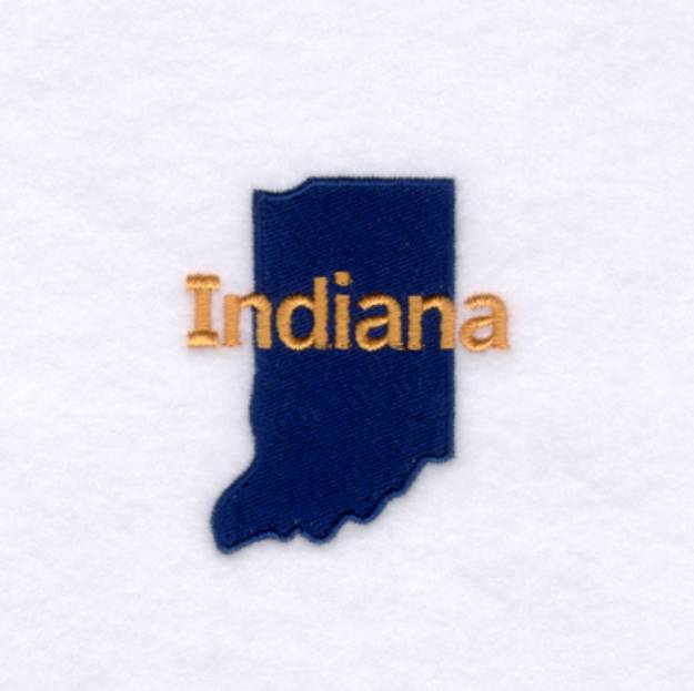 Picture of Indiana State Machine Embroidery Design