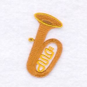 Picture of Tuba Machine Embroidery Design