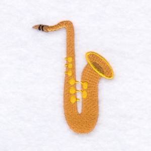 Picture of Saxophone Machine Embroidery Design