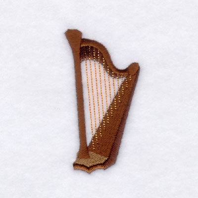 Harp Machine Embroidery Design