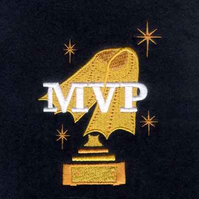 Swimming MVP Trophy Machine Embroidery Design