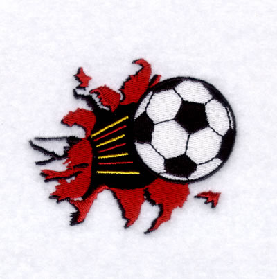 Soccer Blast Machine Embroidery Design